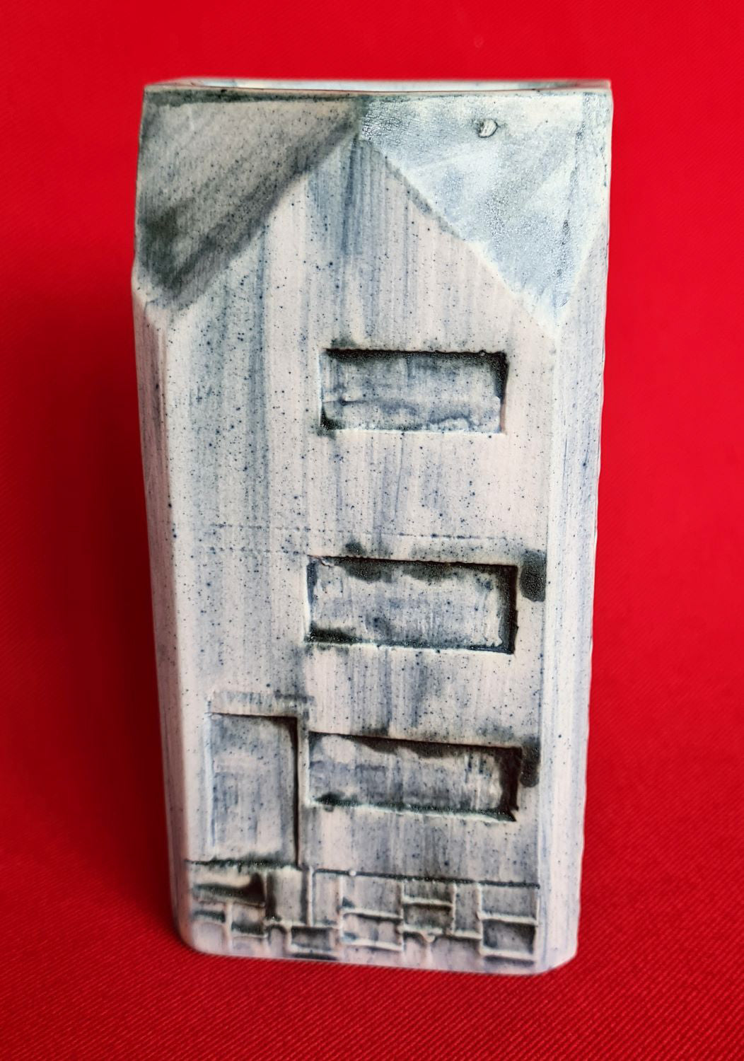 Carn Pottery Blue Glaze House Vase