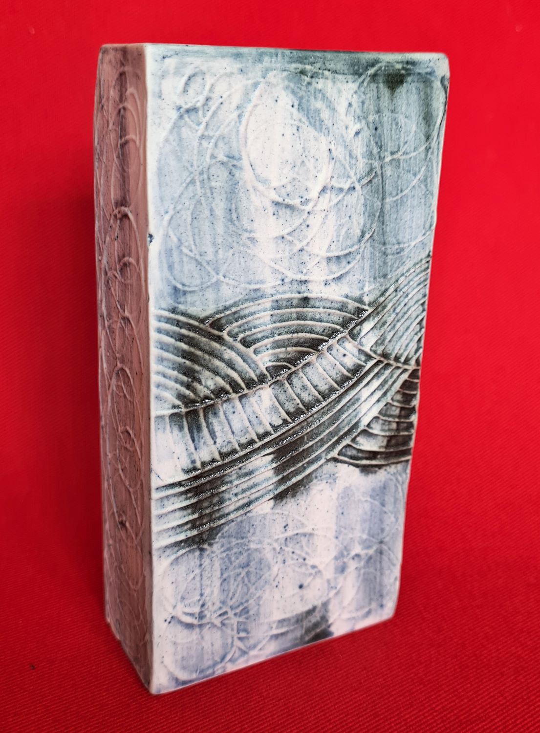 Carn Pottery Blue Glaze House Vase