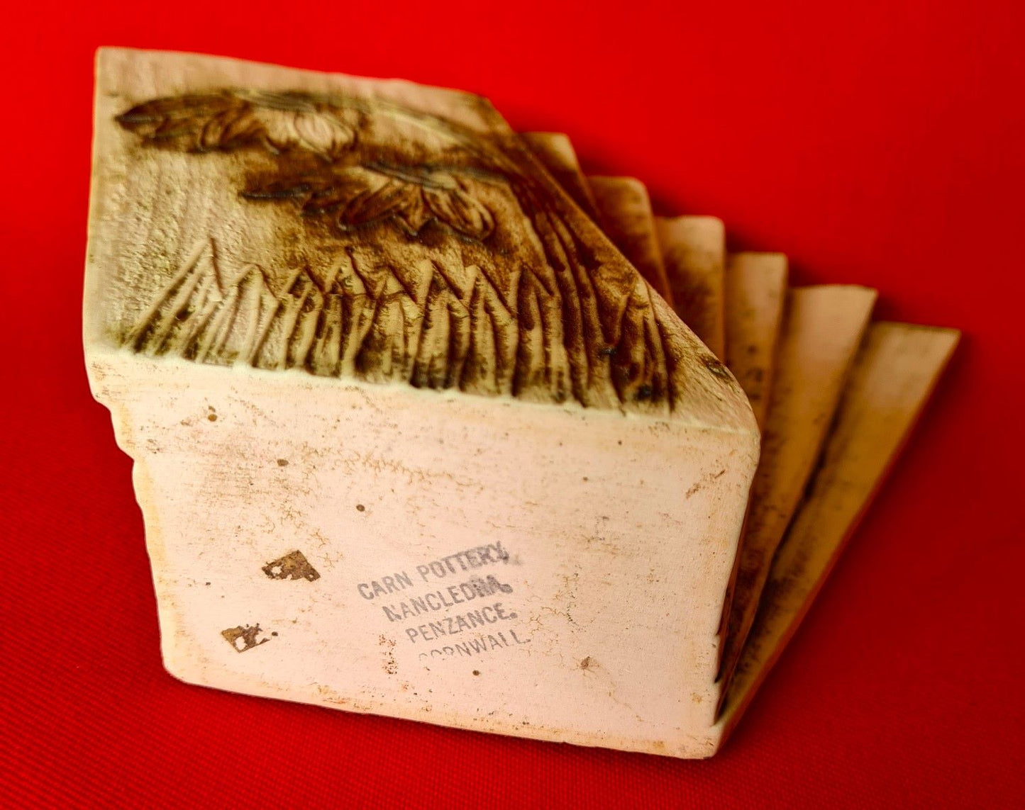 Carn Pottery Nancledra Fan Box Vase