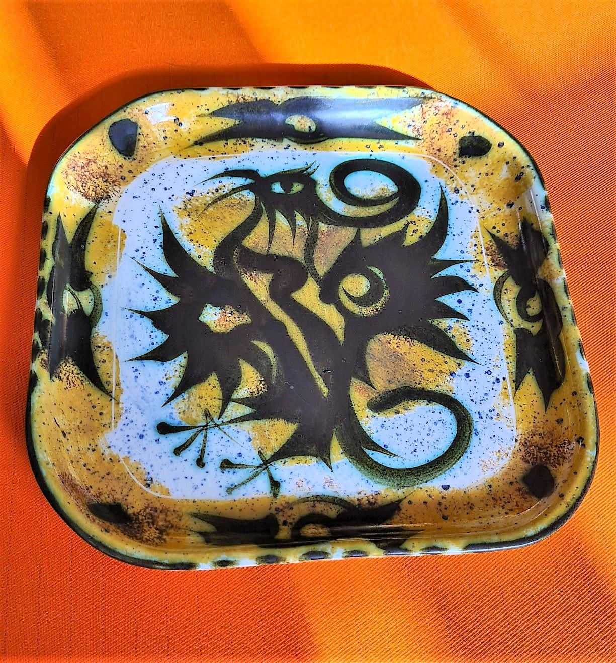 Celtic Pottery Newlyn Phoenix Pattern Platter