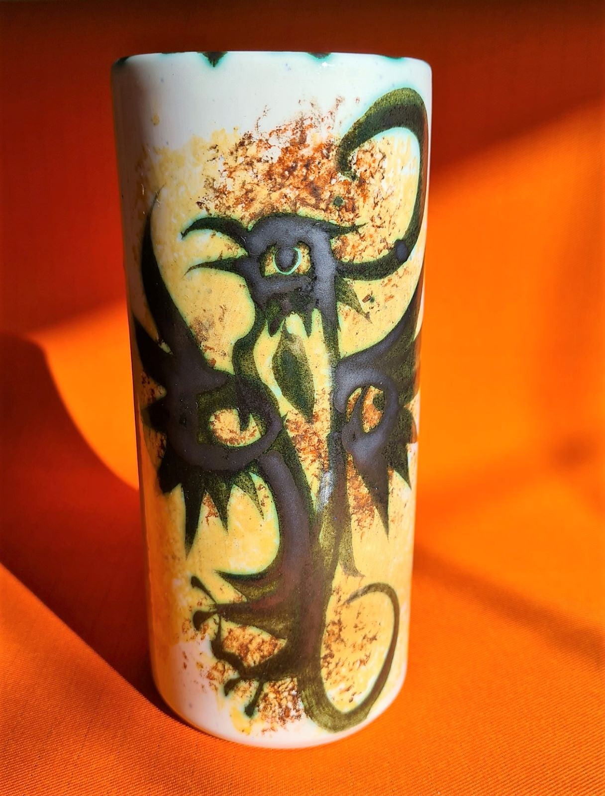Celtic Pottery Newlyn Phoenix Pattern Vase