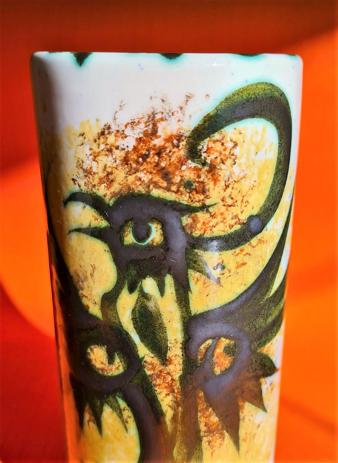 Celtic Pottery Newlyn Phoenix Pattern Vase