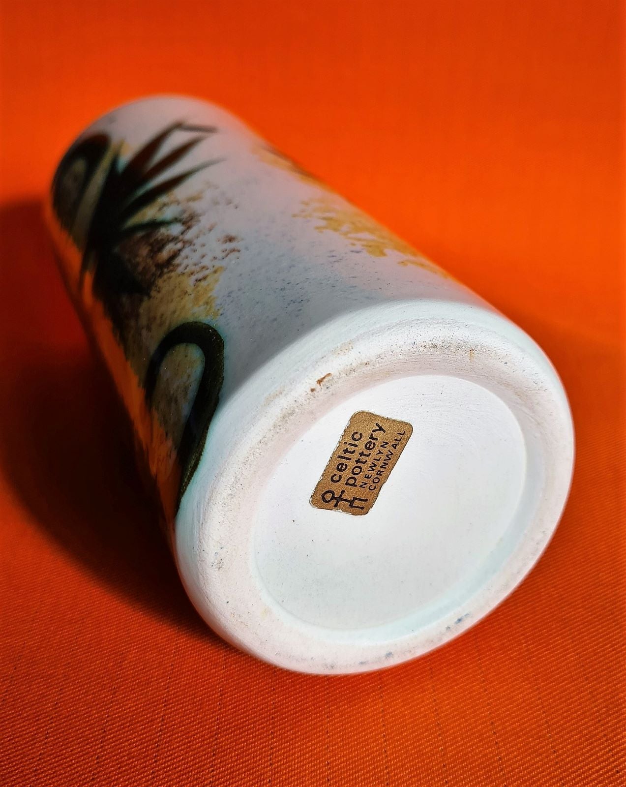 Celtic Pottery Newlyn Phoenix Pattern Vase
