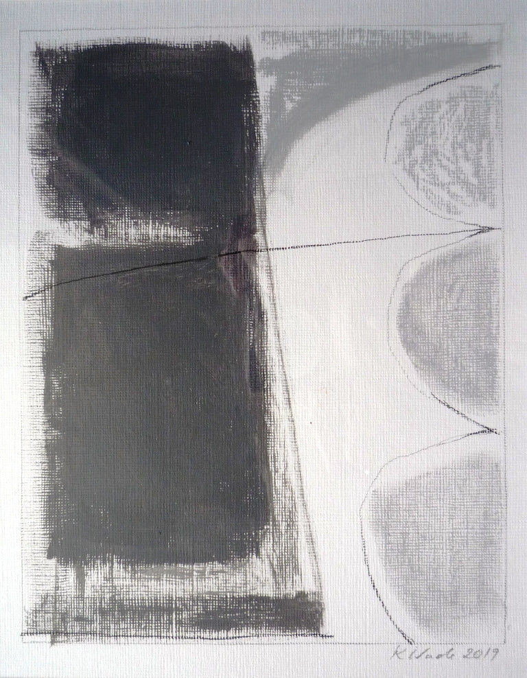Dot Wade Abstract acrylic painting on paper