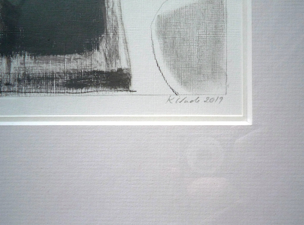 Dot Wade Abstract acrylic painting on paper