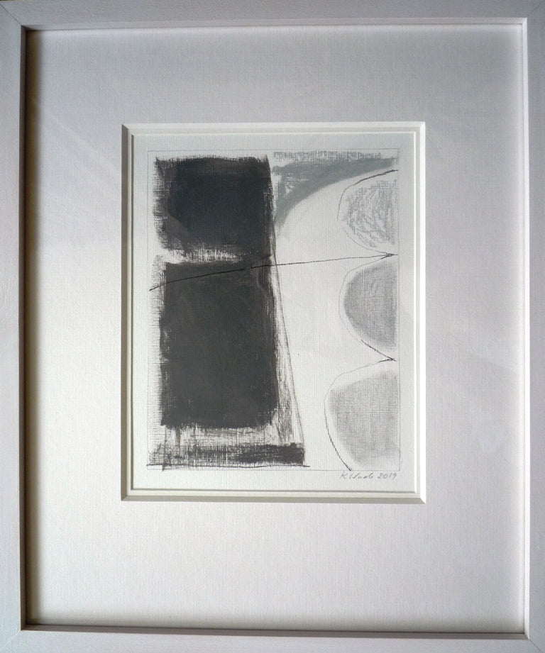 Dot Wade Abstract acrylic painting on paper