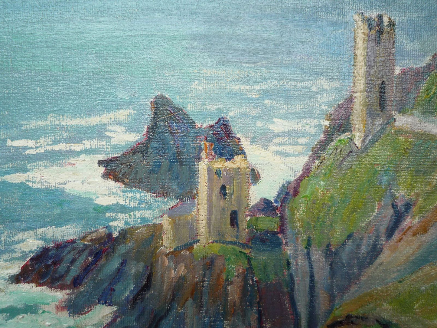 Elizabeth Lamorna Kerr Botallack Mines oil on board