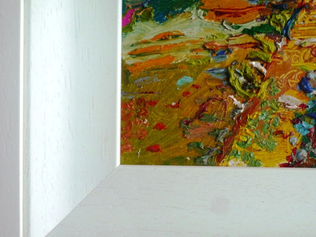 Fred Yates oil on canvas painting Crossing the River