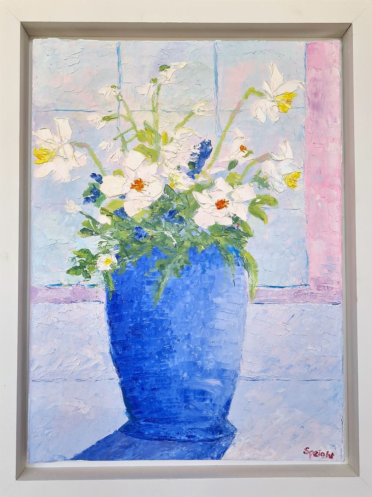 Joan Speight Hetty's Flowers Still Life oil on canvas