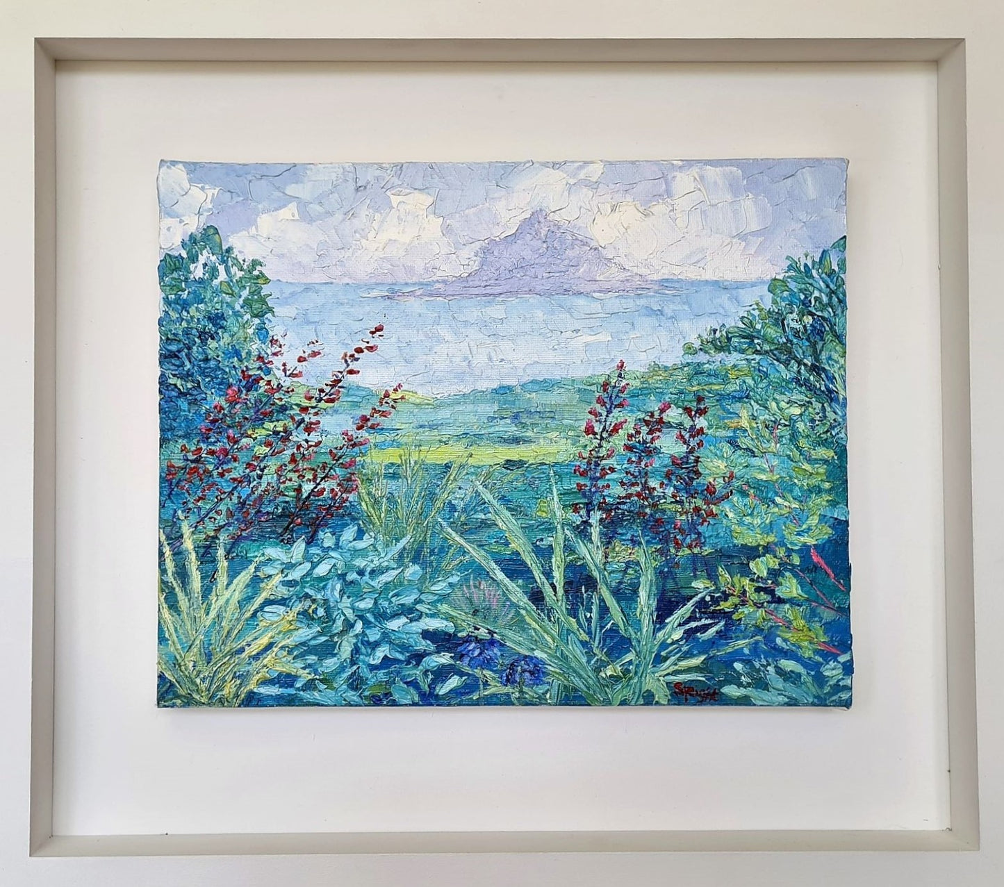 Joan Speight Tremenheere Gardens oil on canvas