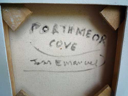 John Emanuel Porthmeor Cove St Ives oil on canvas