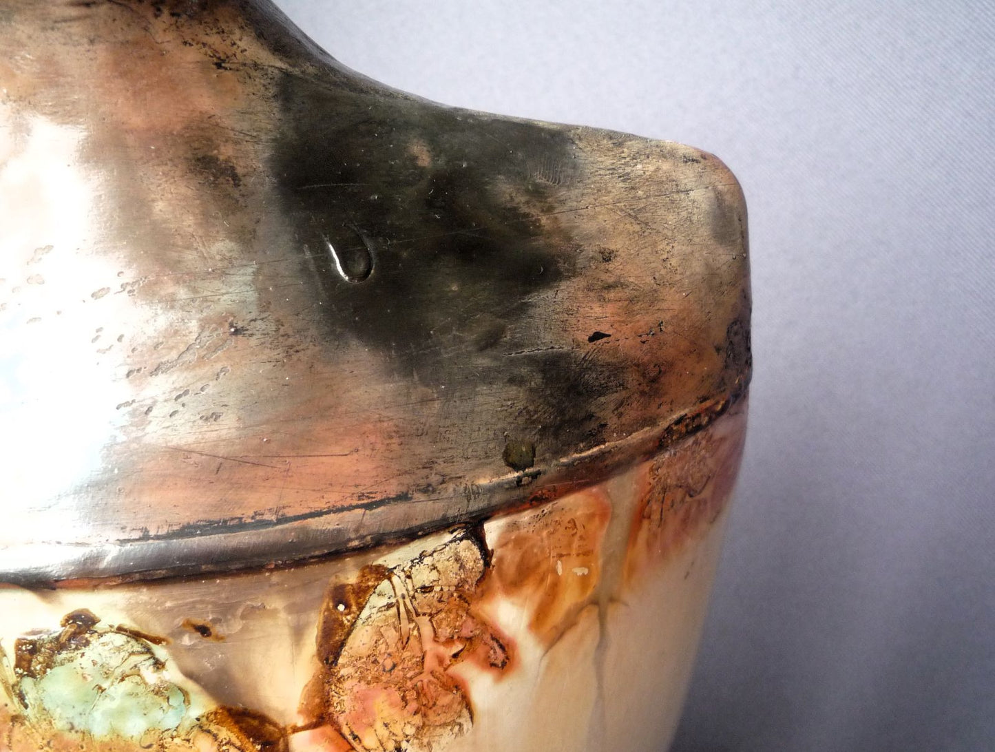 John Bedding Ceramic Flattened Sculptural Vase