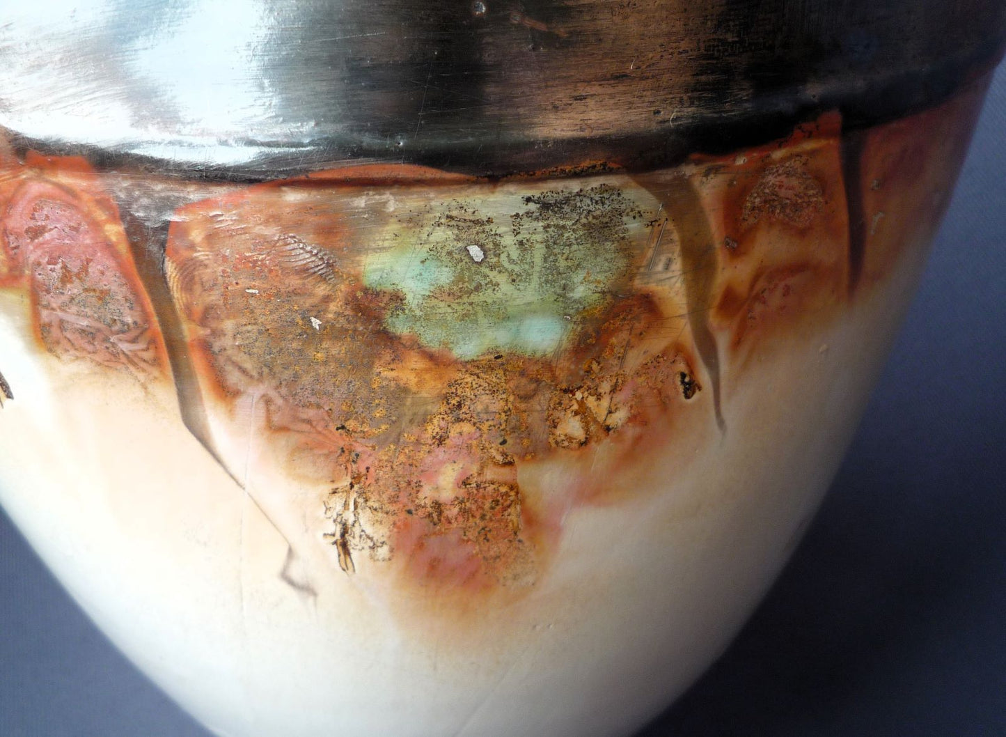 John Bedding Ceramic Flattened Sculptural Vase