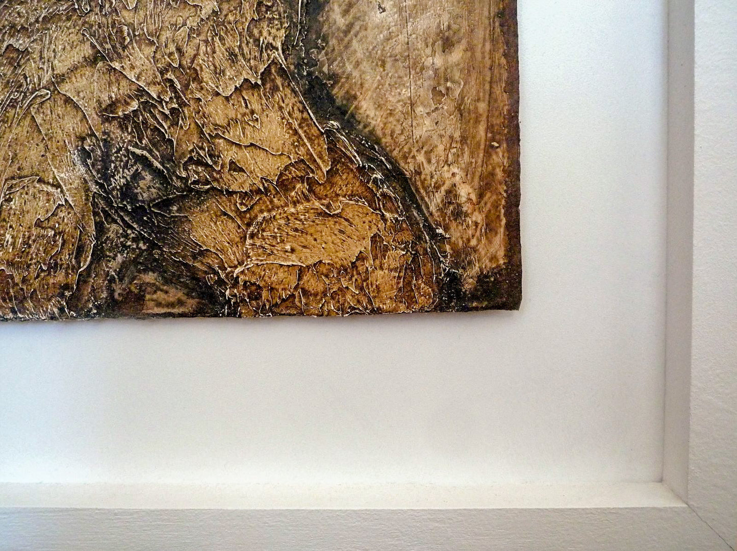 John Emanuel Figure of a Man oil and mixed media painting