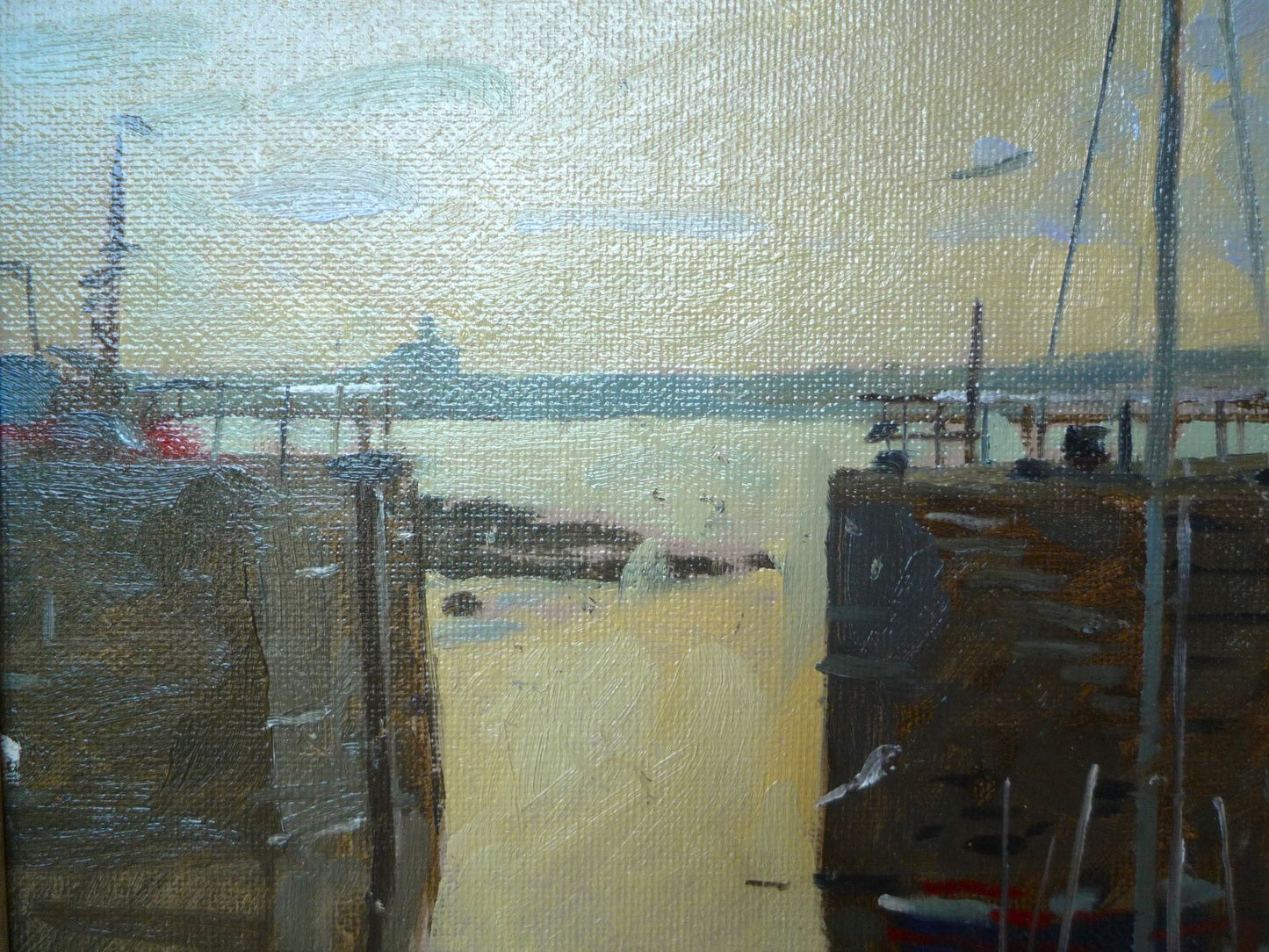 Ken Howard RA The Mousehole Gap oil painting