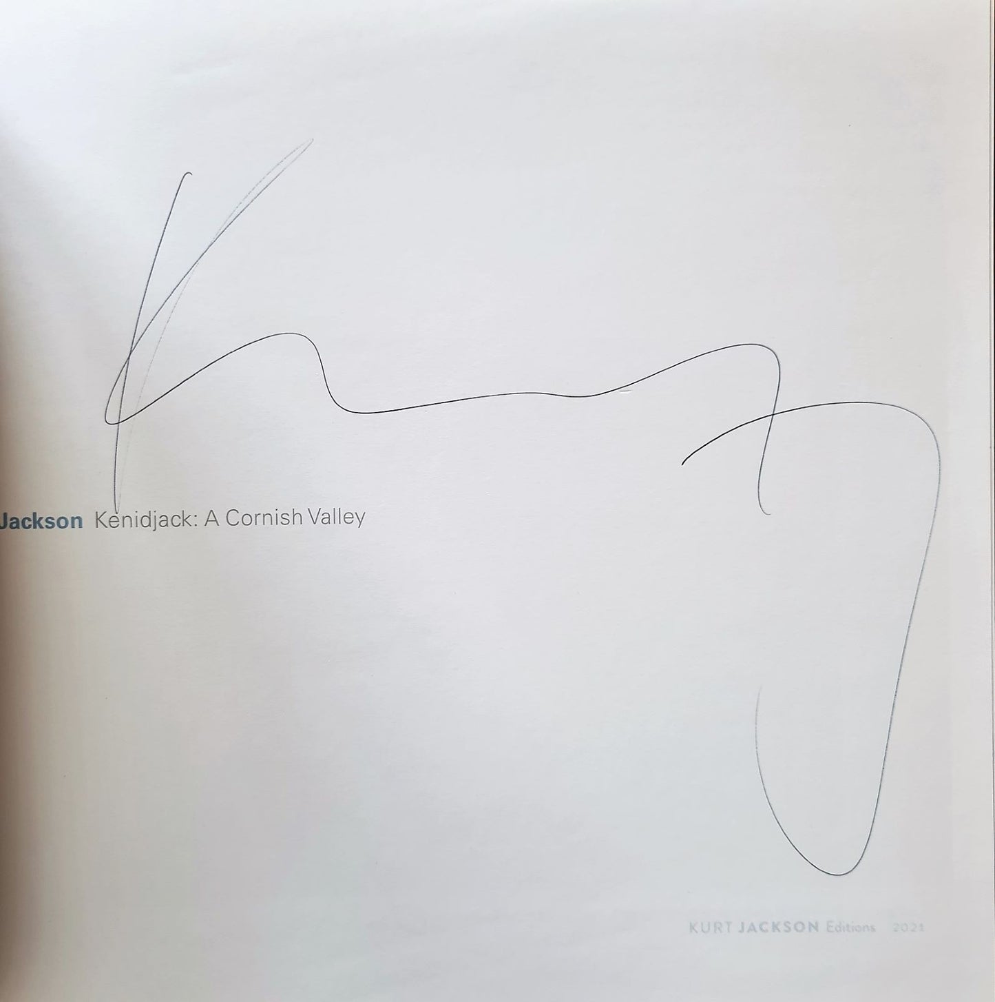 Kurt Jackson Kenidjack: A Cornish Valley signed catalogue