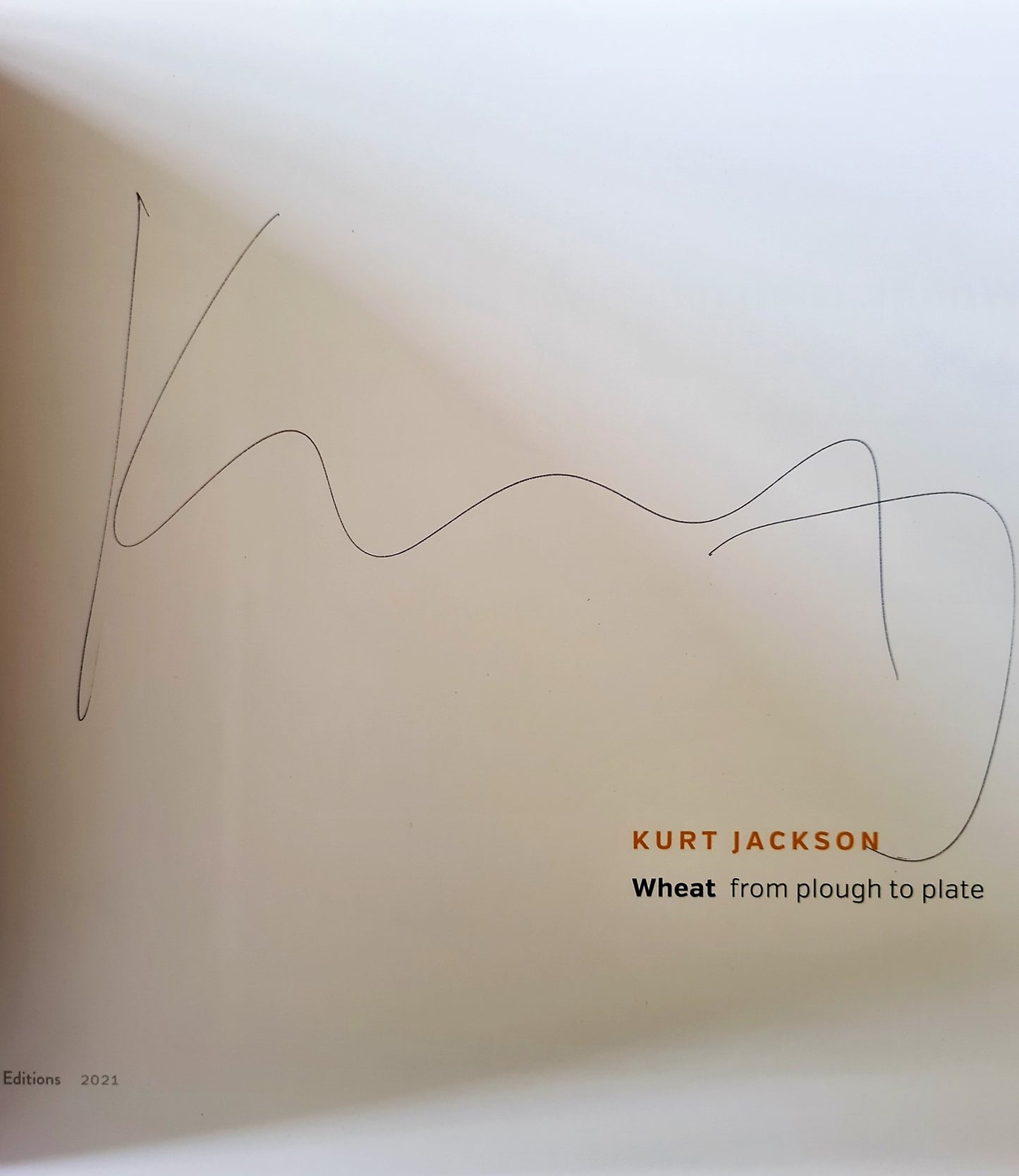Kurt Jackson Wheat from Plough to Plate signed catalogue