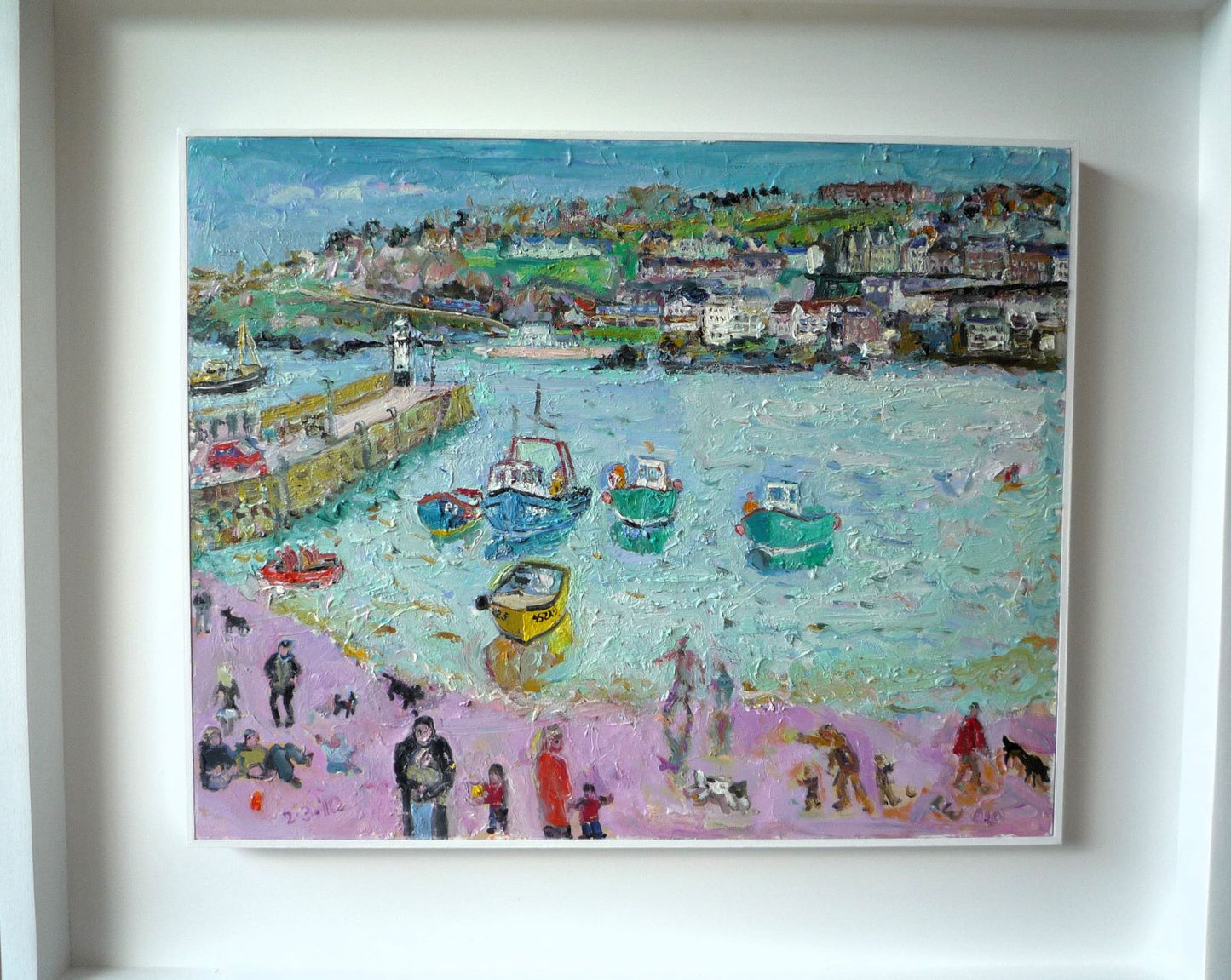 Linda Weir St Ives Harbour 2nd March 2010 oil painting