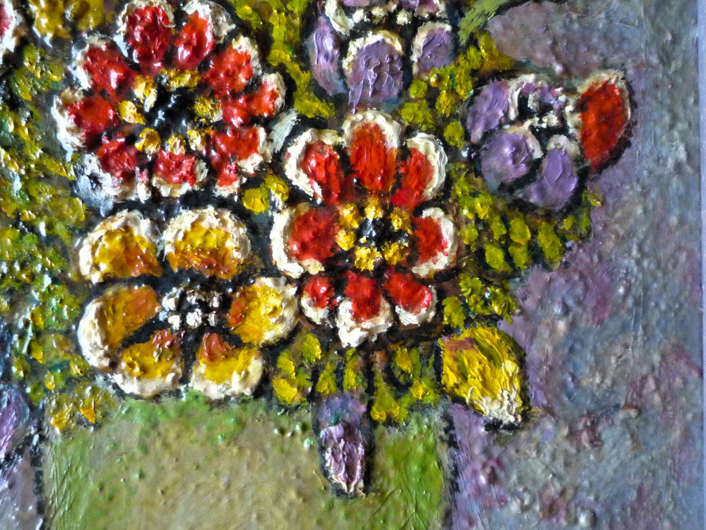 Norman Bray Modern British Still Life Flowers in a Vase