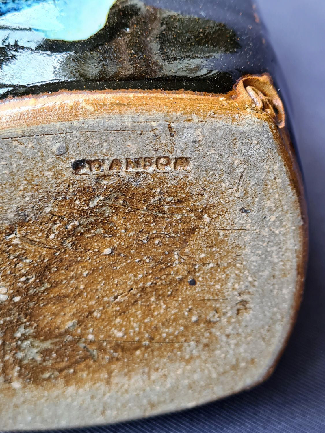 Peter Swanson Tall Tenmoku Thrown Bottle Pot