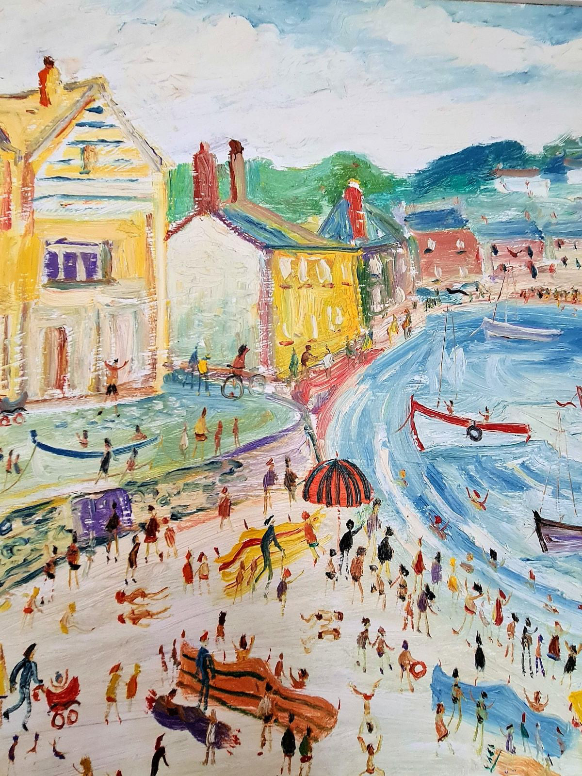 Simeon Stafford Mousehole Harbour oil on board