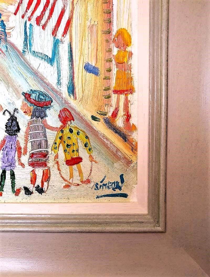 Simeon Stafford St Ives Street Scene oil painting