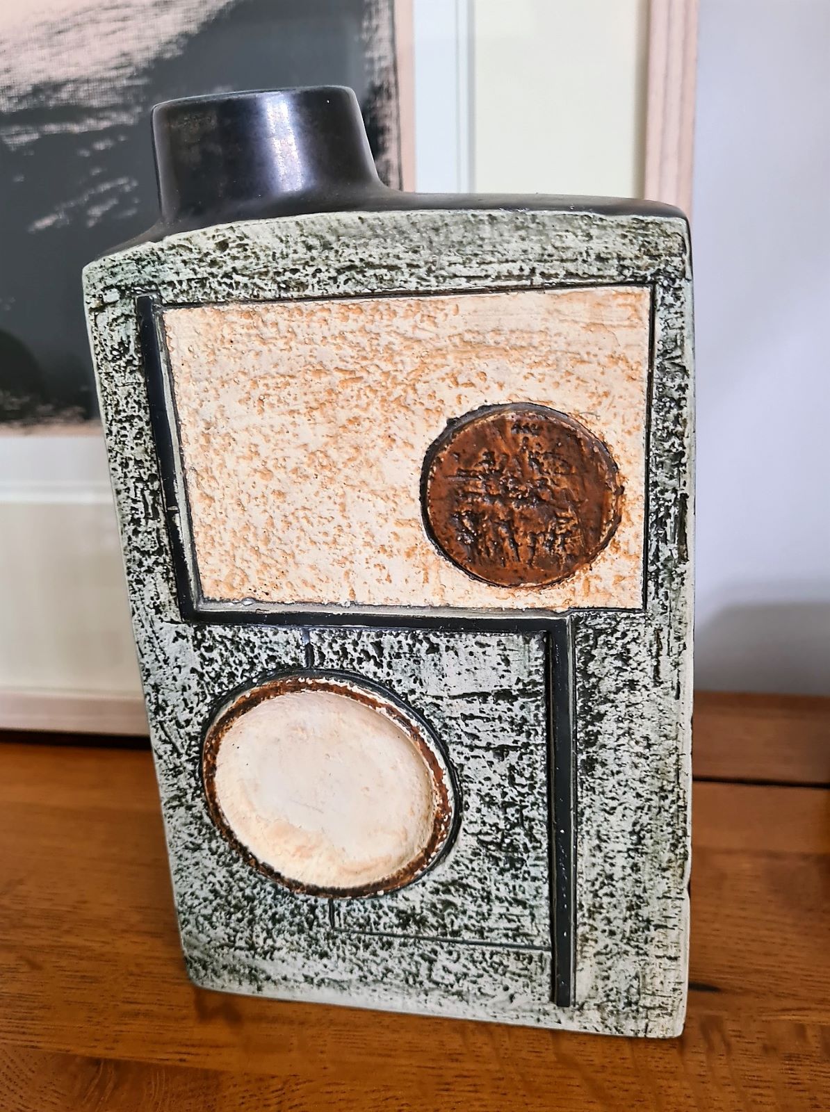 Troika Pottery Chimney Vase by Eleanor Winning