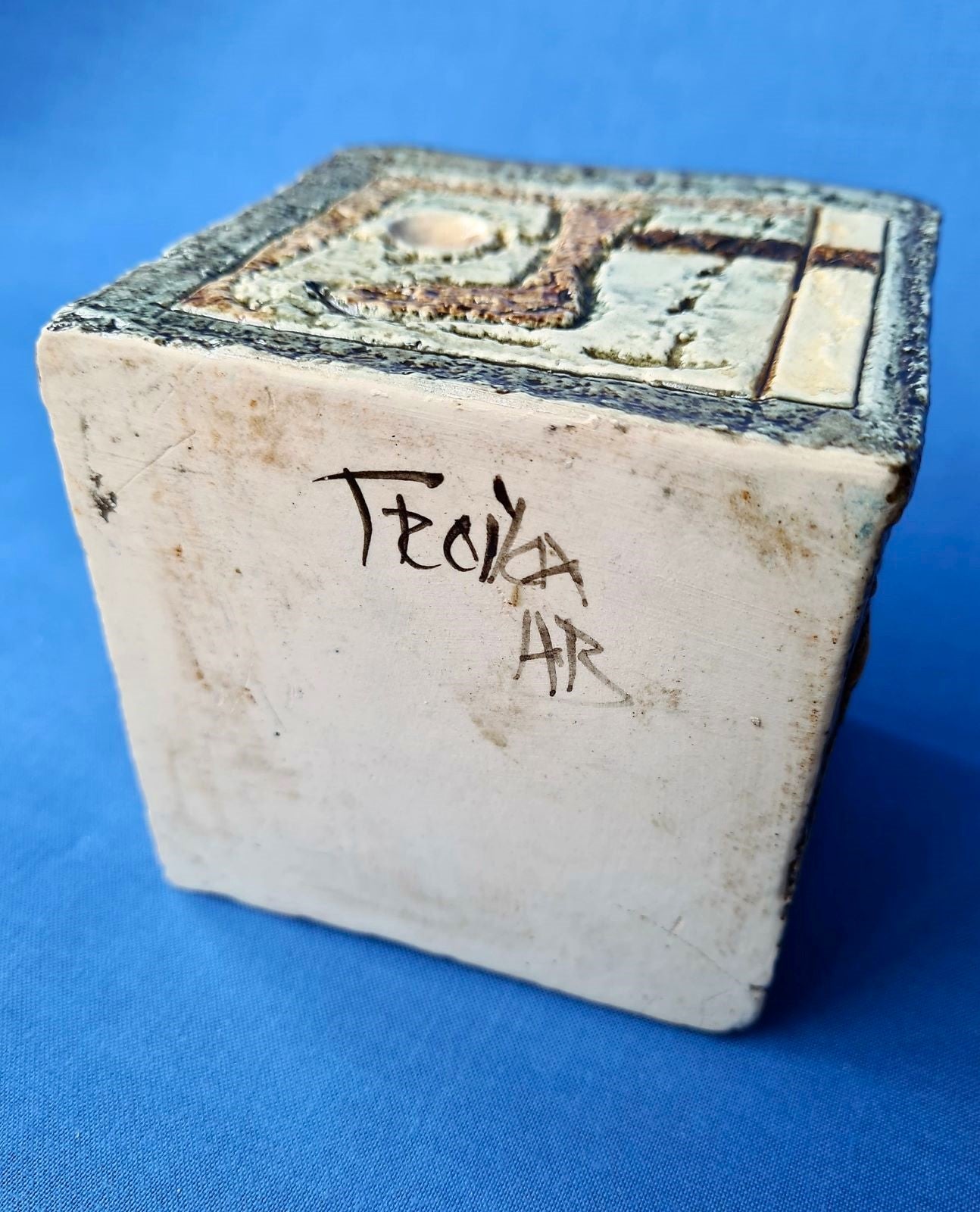 Troika Pottery Cube by Alison Brigden