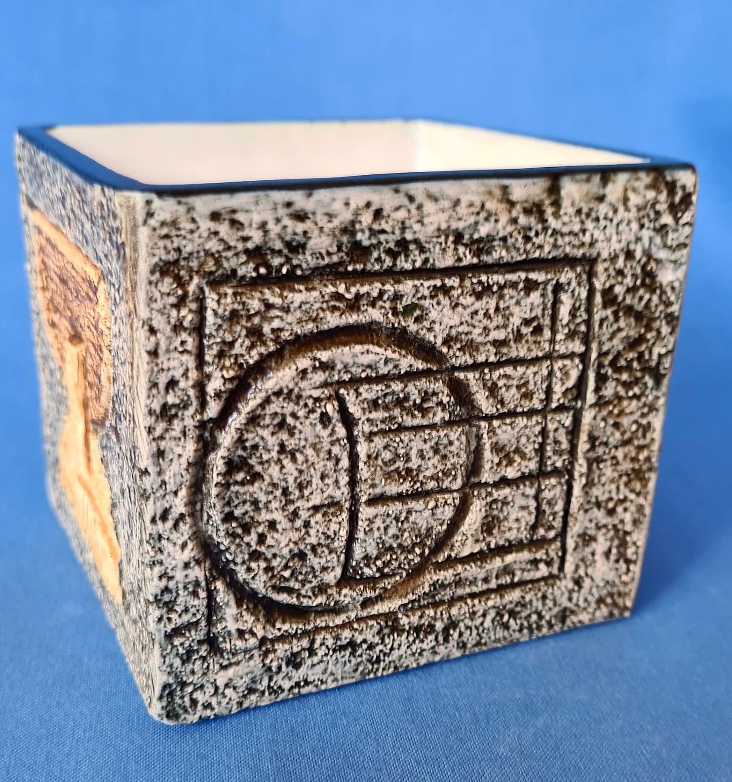 Troika Pottery Newlyn Cube by Avril Bennet