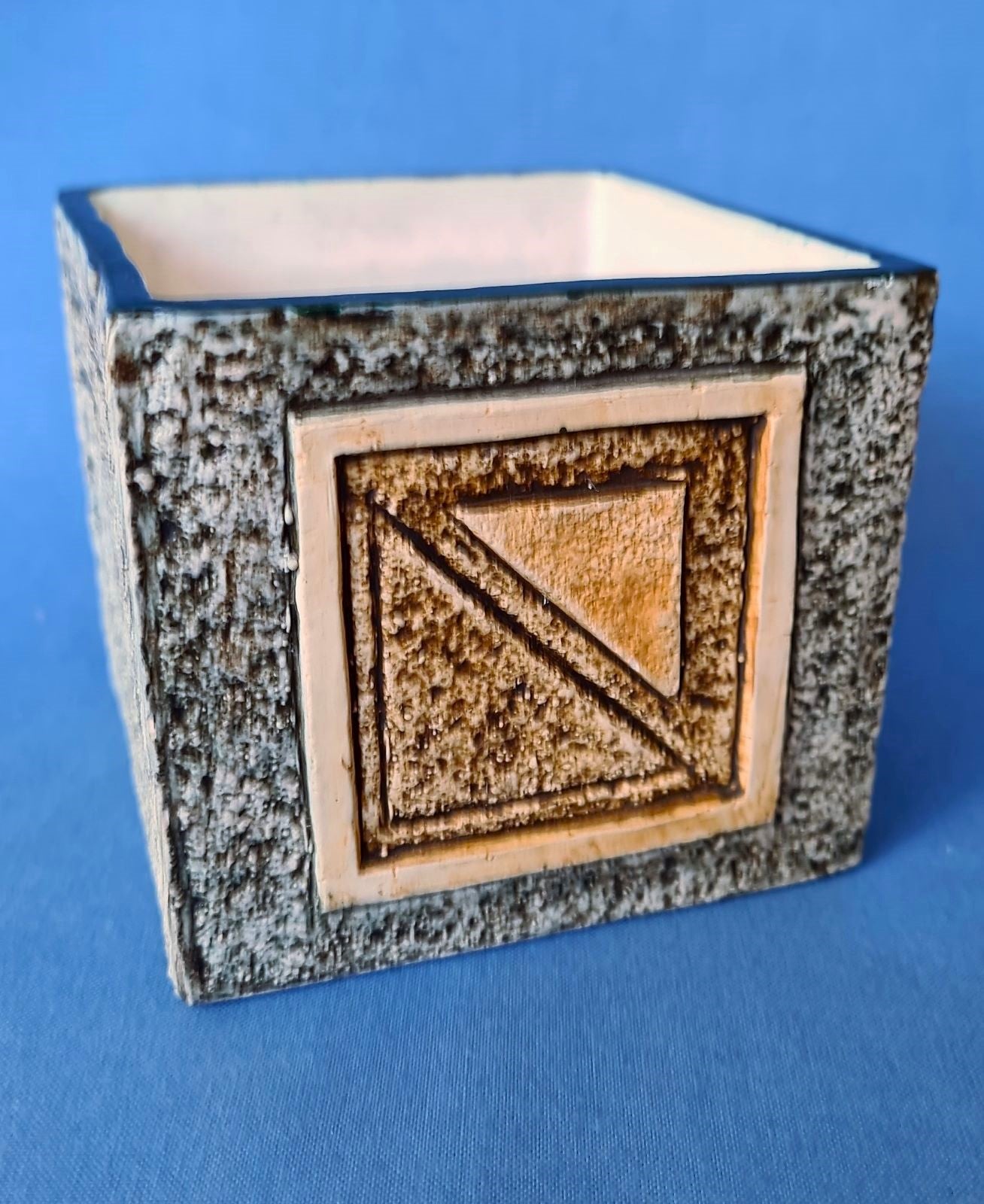Troika Pottery Newlyn Cube by Avril Bennet