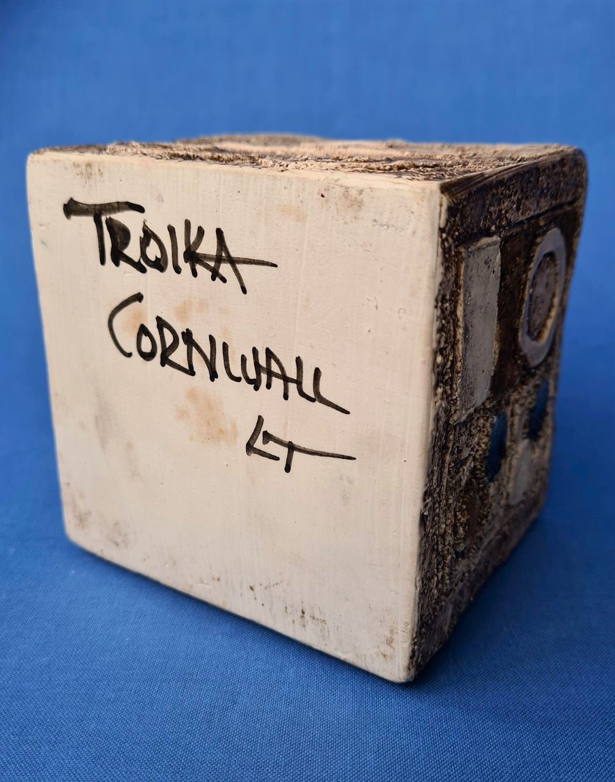 Troika Pottery Cube by Linda Taylor
