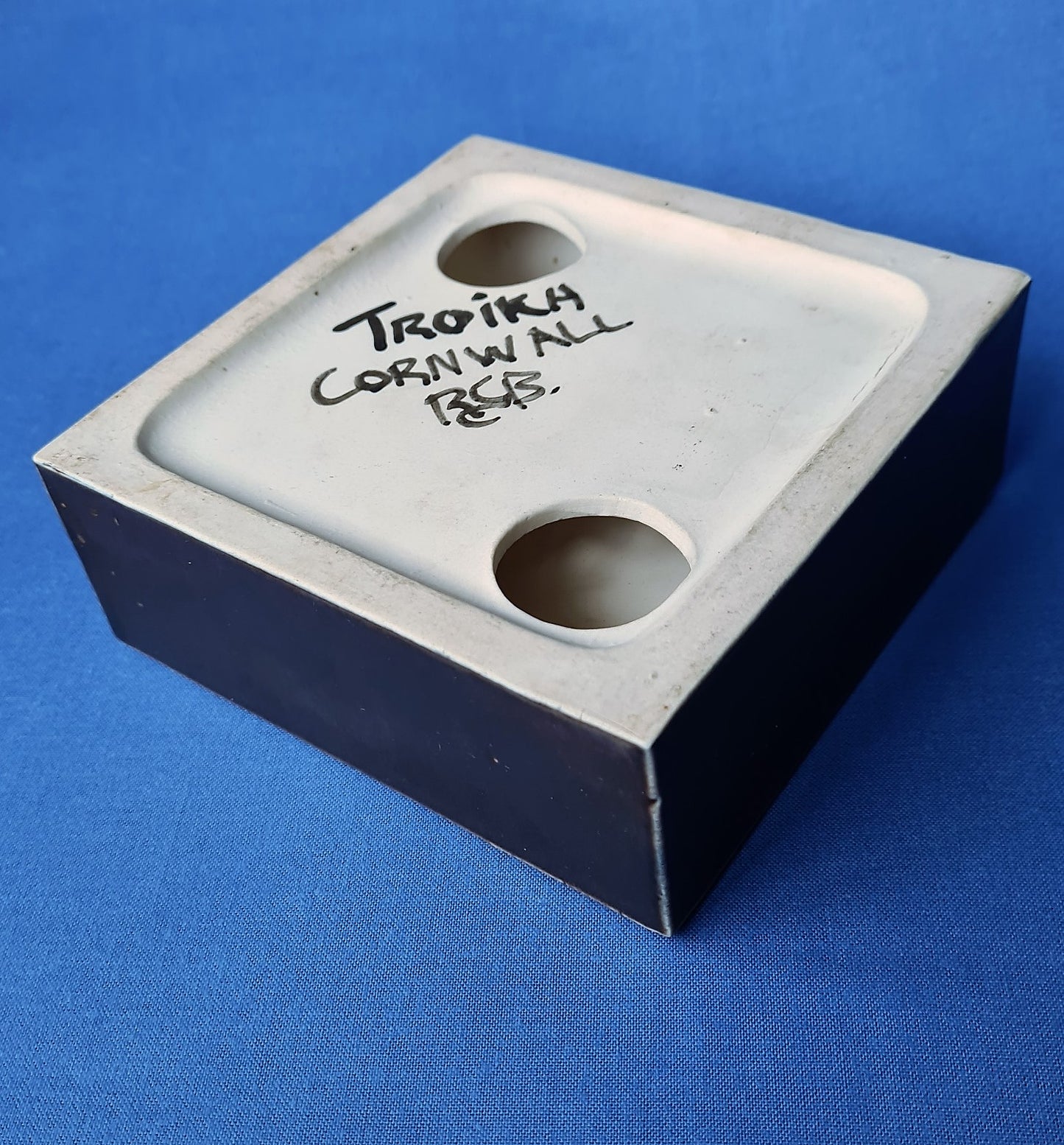 Troika Pottery Smooth Bronze Glaze Shallow Bowl