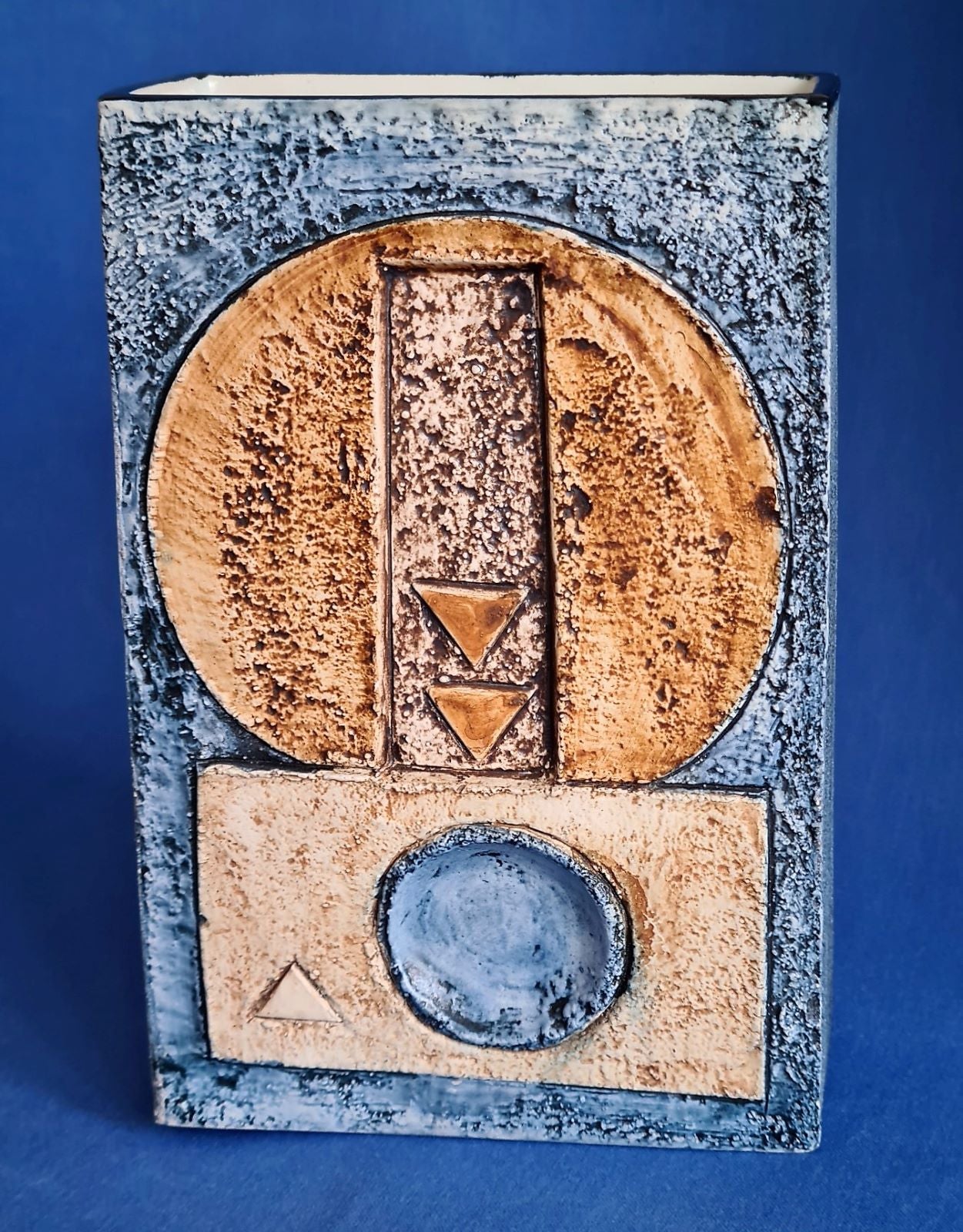 Troika Pottery Slab Vase by Anne Jones