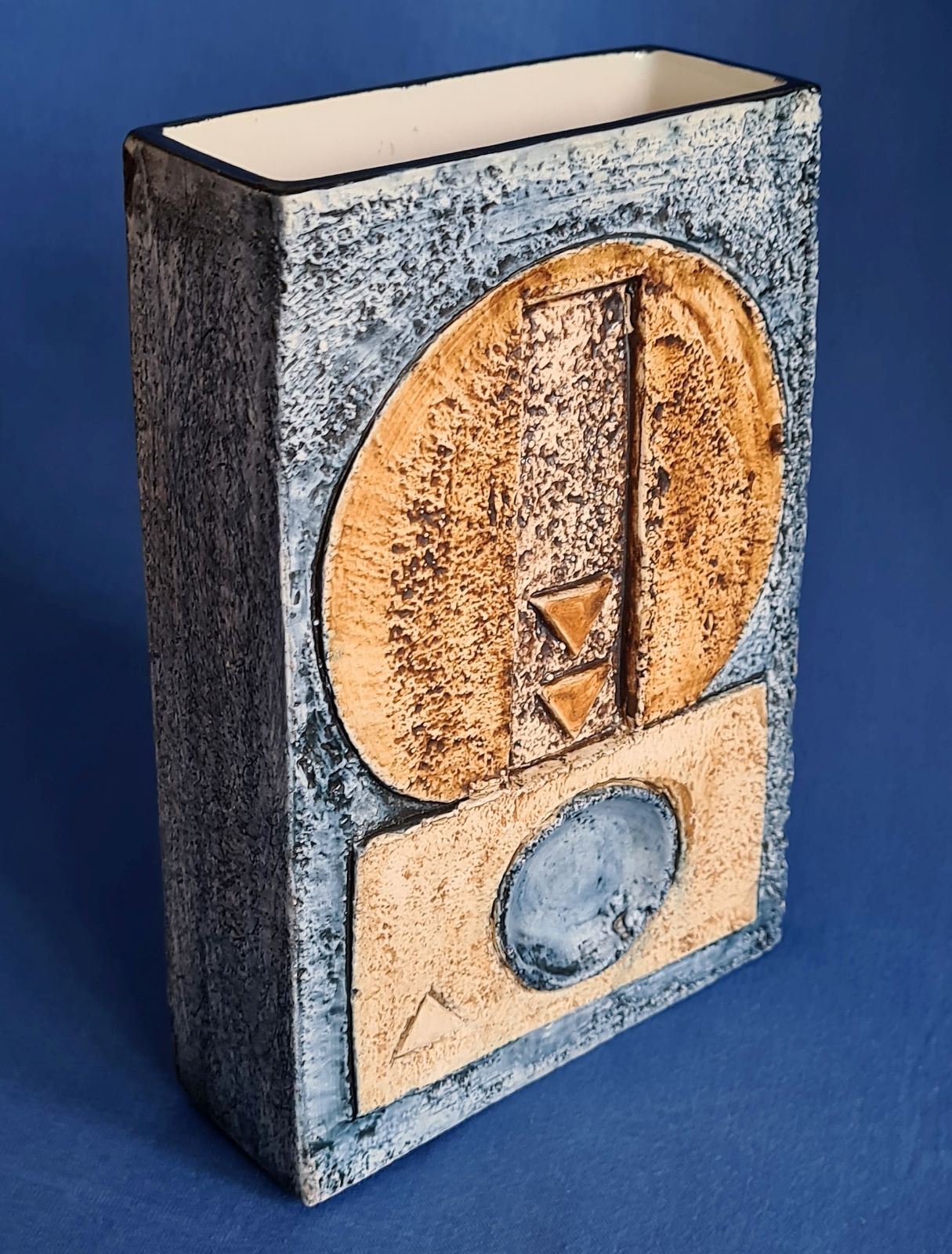 Troika Pottery Slab Vase by Anne Jones