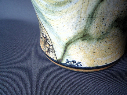 Adrian Brough Studio High Fired Lugged Fish Vase