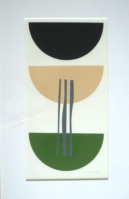 Amy Lanyon Signed Abstract monoprint