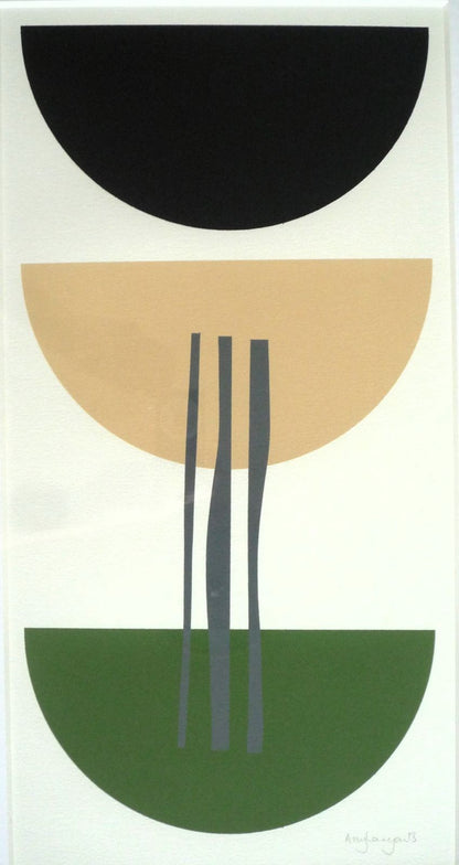 Amy Lanyon Signed Abstract monoprint