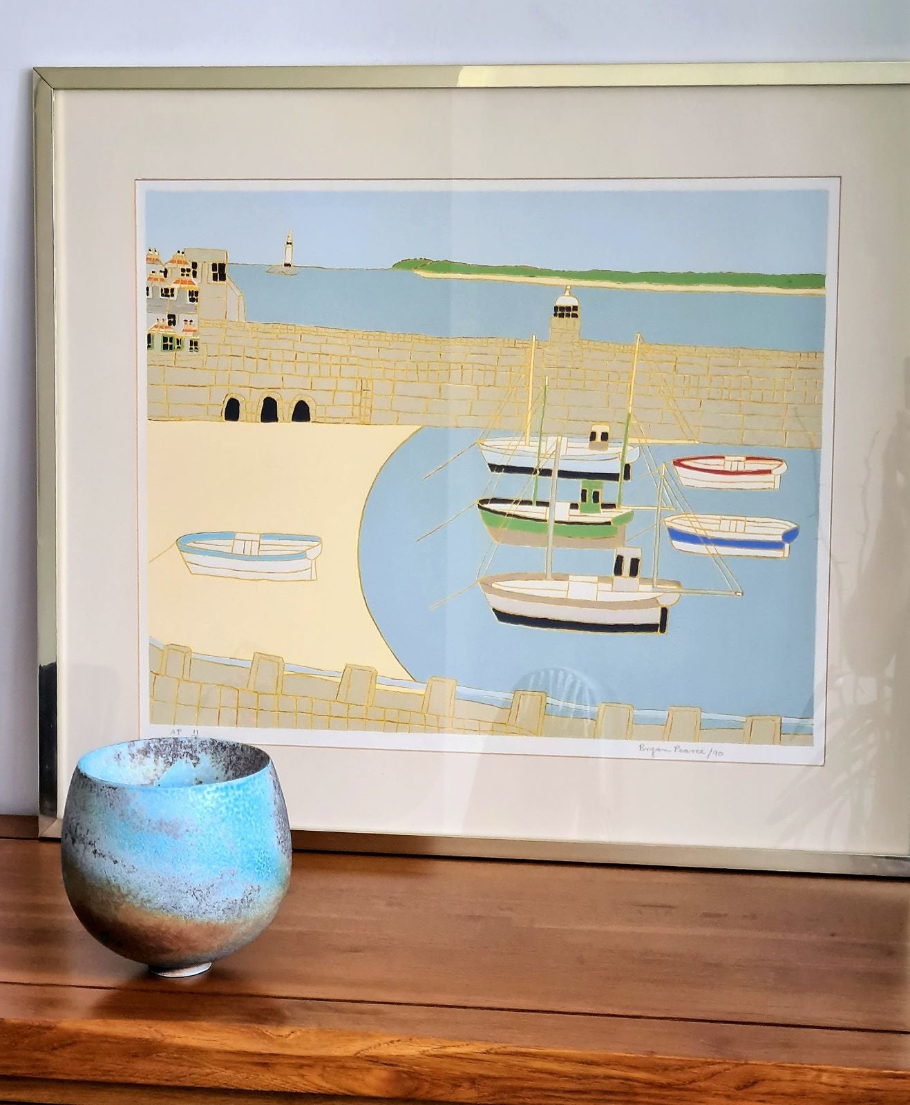 Bryan Pearce Boats St Ives Harbour limited edition signed print