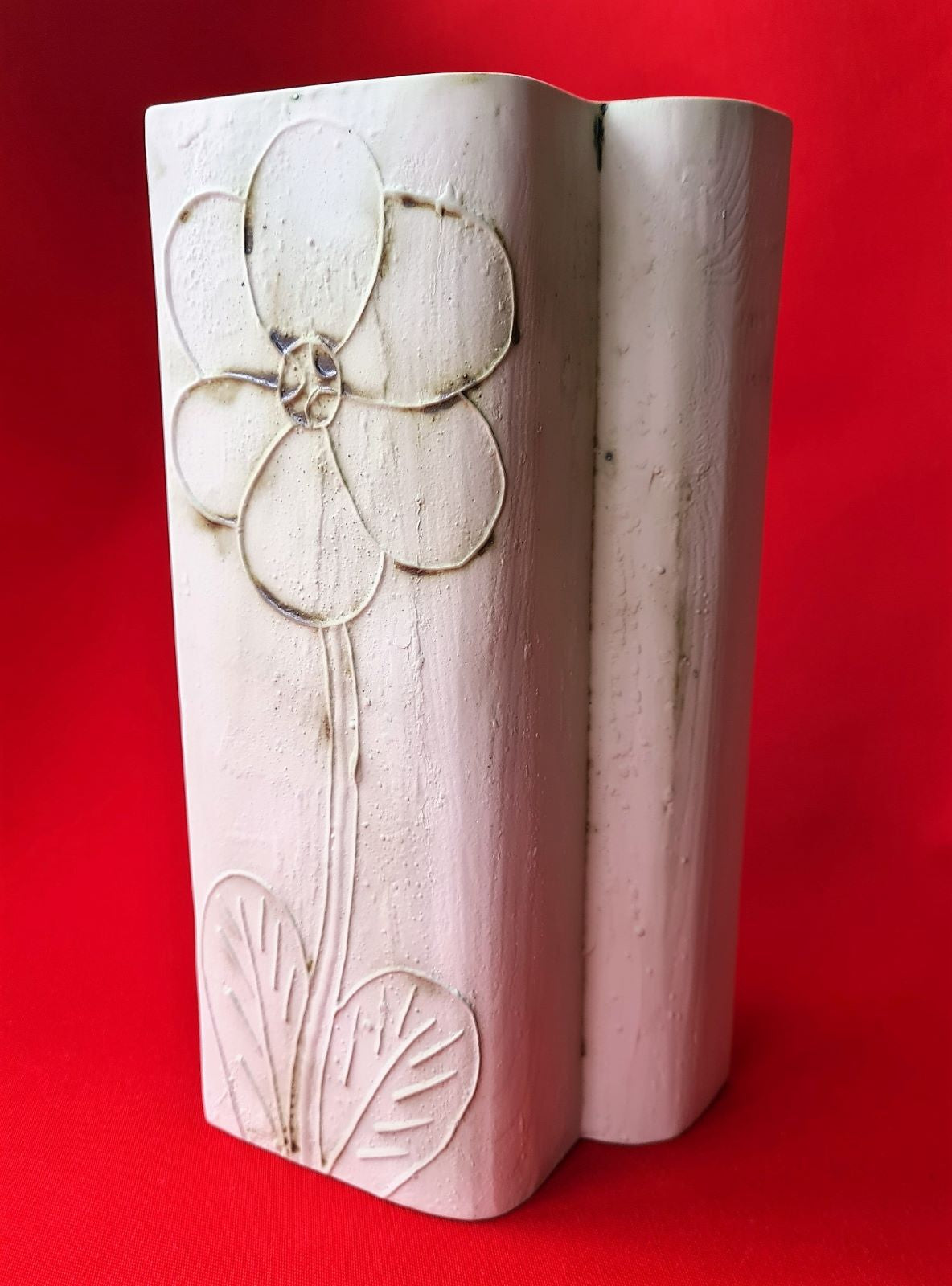 Carn Pottery Very Large Curved Box Vase