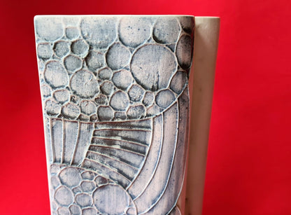 Carn Pottery Very Large Curved Box Vase