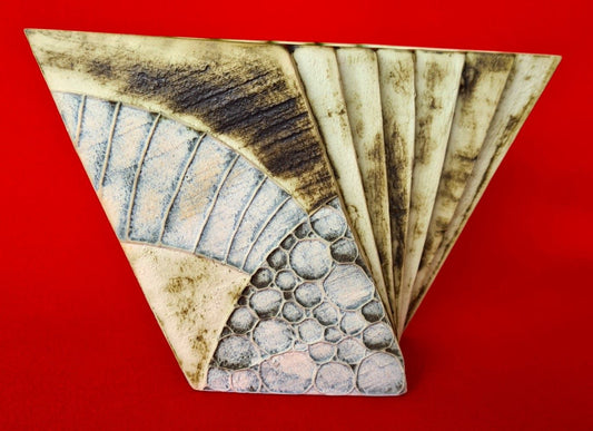 Carn Pottery Nancledra Fan Box Vase