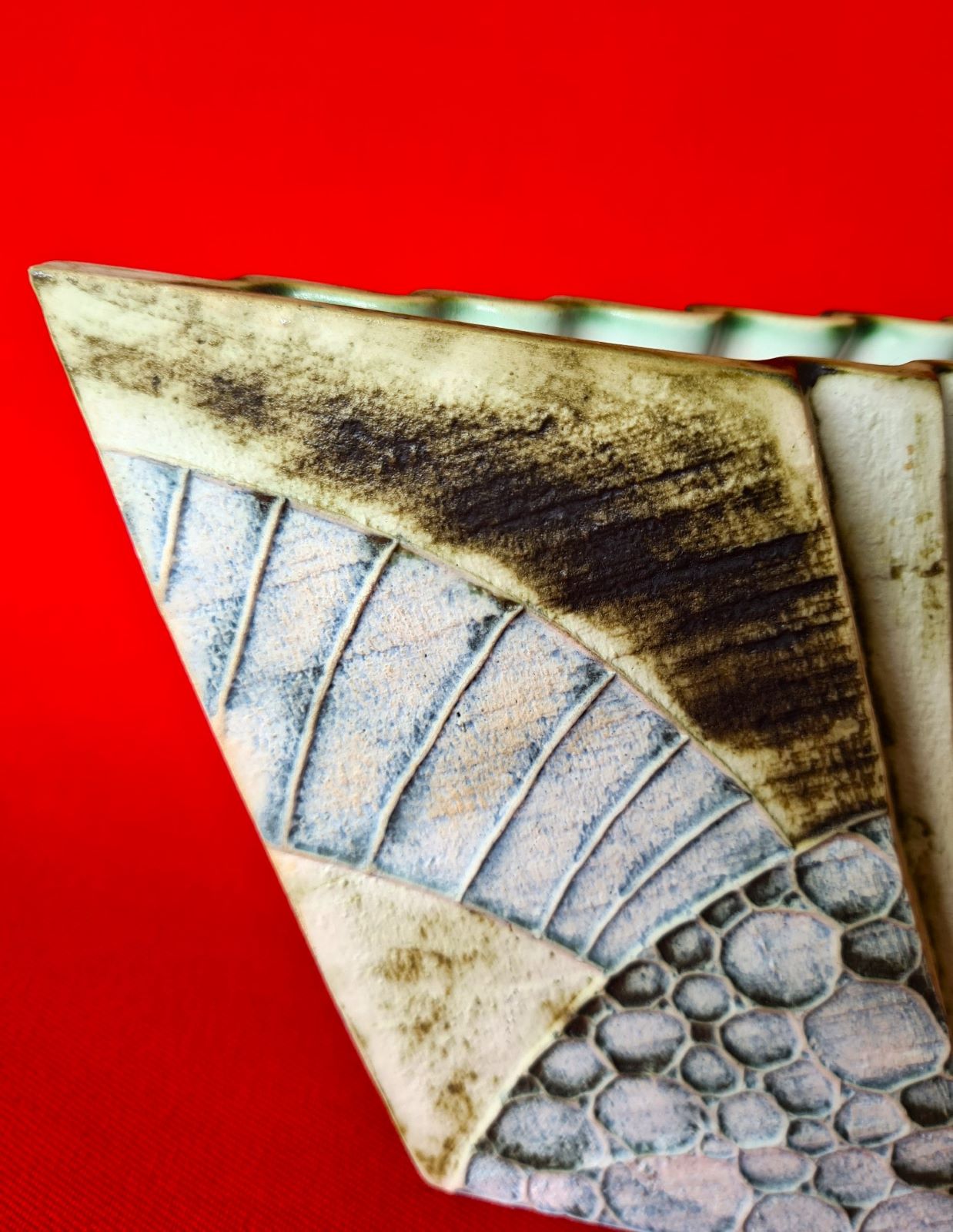 Carn Pottery Nancledra Fan Box Vase