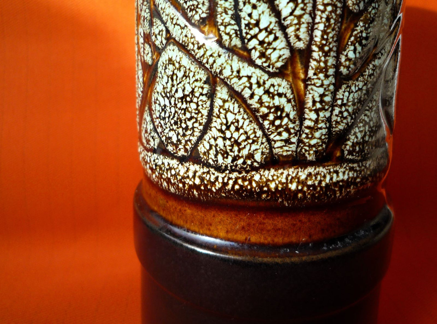 Celtic Pottery Brown Medallion Pattern Vase