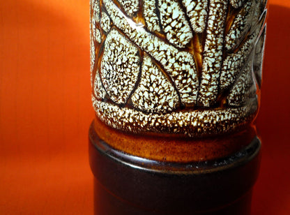 Celtic Pottery Brown Medallion Pattern Vase