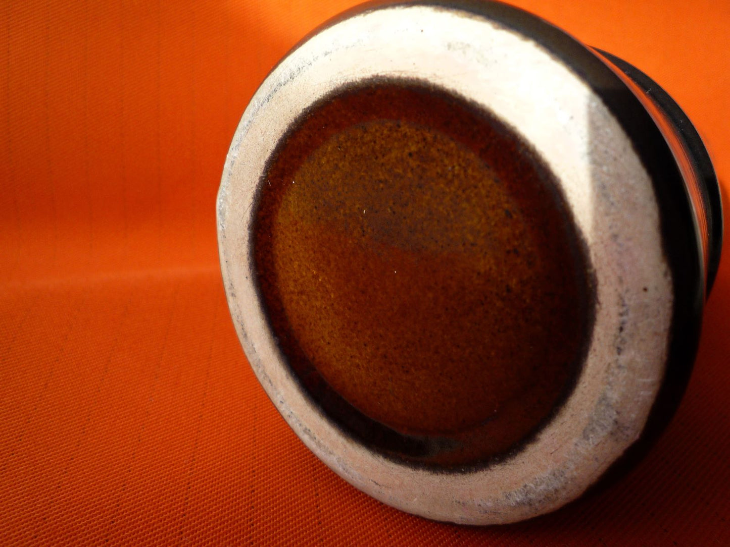 Celtic Pottery Brown Medallion Pattern Vase