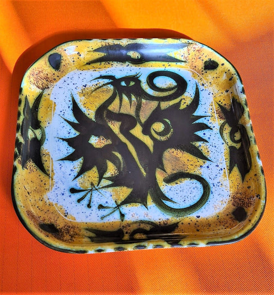 Celtic Pottery Newlyn Phoenix Pattern Platter