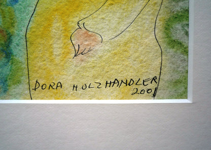 Dora Holzhandler The Couple watercolour painting