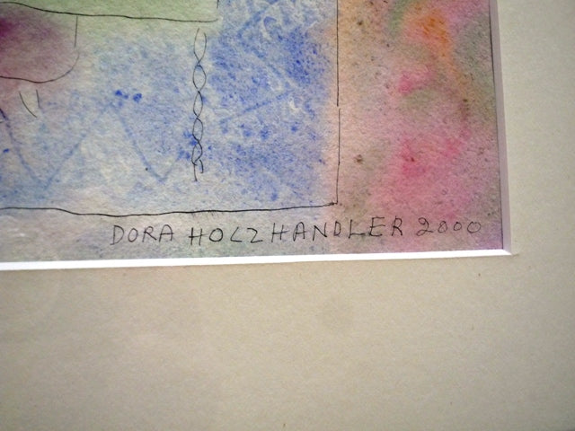 Dora Holzhandler Girl Reading watercolour painting