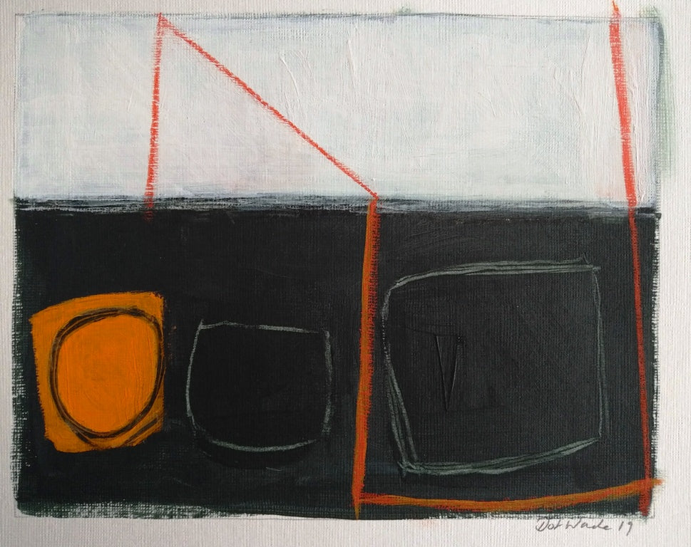 Dot Wade Acrylic and Mixed Media on paper