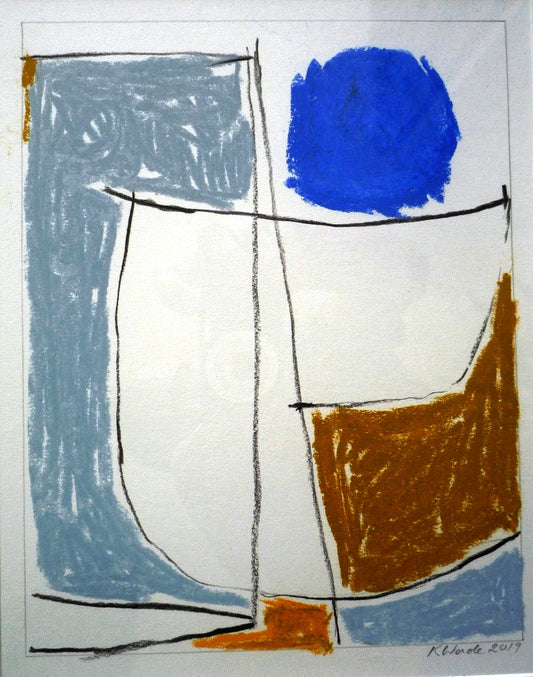 Dot Wade Untitled Abstract pastel on paper